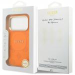 Husa Guess Peony Hot Stamp cu MagSafe compatibila cu iPhone 17 Pro, Portocaliu 9 - lerato.ro
