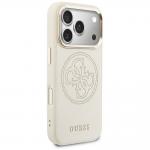 Husa Guess Perforated 4G cu MagSafe compatibila cu iPhone 17 Pro, Bej 5 - lerato.ro