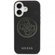 Husa Guess Perforated 4G cu MagSafe compatibila cu iPhone 17, Negru