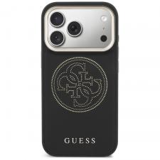 Husa Guess Perforated 4G cu MagSafe compatibila cu iPhone 17 Pro, Negru