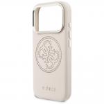 Husa Guess Perforated 4G cu MagSafe compatibila cu iPhone 17 Pro Max, Roz 7 - lerato.ro