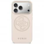 Husa Guess Perforated 4G cu MagSafe compatibila cu iPhone 17 Pro, Roz 2 - lerato.ro