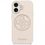 Husa Guess Perforated 4G cu MagSafe compatibila cu iPhone 17, Roz 2 - lerato.ro