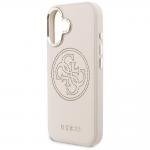 Husa Guess Perforated 4G cu MagSafe compatibila cu iPhone 17, Roz 7 - lerato.ro