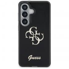 Husa Guess IML Big Metal 4G Script compatibila cu Samsung Galaxy S26, Negru