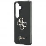 Husa Guess IML Big Metal 4G Script compatibila cu Samsung Galaxy S26, Negru 7 - lerato.ro