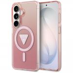 Husa Guess IML Gradient Triangle cu MagSafe compatibila cu Samsung Galaxy S26, Roz 4 - lerato.ro