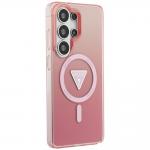 Husa Guess IML Gradient Triangle cu MagSafe compatibila cu Samsung Galaxy S26 Ultra, Roz 5 - lerato.ro