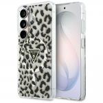 Husa Guess IML Leopard Print Triangle cu MagSafe compatibila cu Samsung Galaxy S26, Negru 4 - lerato.ro