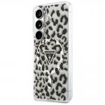 Husa Guess IML Leopard Print Triangle cu MagSafe compatibila cu Samsung Galaxy S26, Negru 3 - lerato.ro