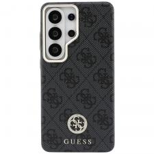 Husa Guess 4G Rhinestone Round Logo cu MagSafe compatibila cu Samsung Galaxy S26 Ultra, Negru