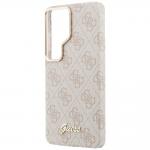 Husa Guess 4G Script cu MagSafe compatibila cu Samsung Galaxy S26 Ultra, Roz 7 - lerato.ro