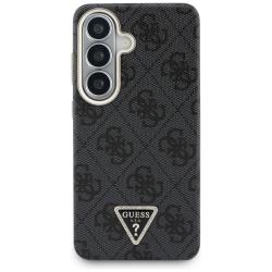 Husa Guess 4G Triangle Logo cu MagSafe compatibila cu Samsung Galaxy S26, Negru