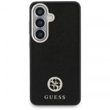Husa Guess Rhinestone Round Logo cu MagSafe compatibila cu Samsung Galaxy S26, Negru