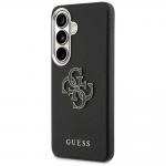 Husa Guess Grained Big 4G Metal Logo compatibila cu Samsung Galaxy S26, Negru 3 - lerato.ro
