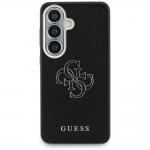 Husa Guess Grained Big 4G Metal Logo compatibila cu Samsung Galaxy S26, Negru 2 - lerato.ro