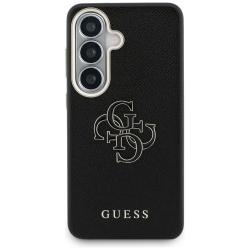 Husa Guess Grained Big 4G Metal Logo compatibila cu Samsung Galaxy S26, Negru