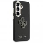 Husa Guess Grained Big 4G Metal Logo compatibila cu Samsung Galaxy S26, Negru 5 - lerato.ro