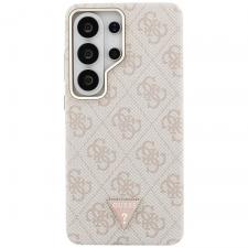 Husa Guess 4G Triangle Logo cu MagSafe compatibila cu Samsung Galaxy S26 Ultra, Roz