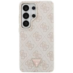 Husa Guess 4G Triangle Logo cu MagSafe compatibila cu Samsung Galaxy S26 Ultra, Roz