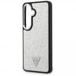 Husa Guess Fixed Glitter Triangle cu MagSafe compatibila cu Samsung Galaxy S26, Silver 7 - lerato.ro