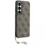 Husa Guess 4G Classic Logo Charm cu MagSafe compatibila cu Samsung Galaxy S26, Maro 4 - lerato.ro