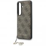 Husa Guess 4G Classic Logo Charm cu MagSafe compatibila cu Samsung Galaxy S26, Maro 6 - lerato.ro