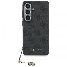 Husa Guess 4G Classic Logo Charm cu MagSafe compatibila cu Samsung Galaxy S26, Negru