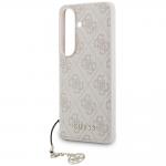 Husa Guess 4G Classic Logo Charm cu MagSafe compatibila cu Samsung Galaxy S26, Roz 6 - lerato.ro