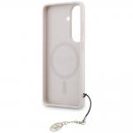 Husa Guess 4G Classic Logo Charm cu MagSafe compatibila cu Samsung Galaxy S26, Roz 7 - lerato.ro