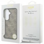 Husa Guess 4G Embossed Ring cu MagSafe compatibila cu Samsung Galaxy S26, Maro 9 - lerato.ro