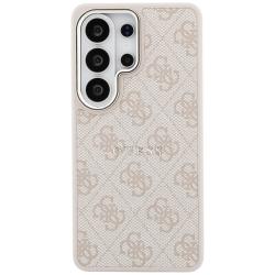 Husa Guess 4G Embossed Ring cu MagSafe compatibila cu Samsung Galaxy S26 Ultra, Roz