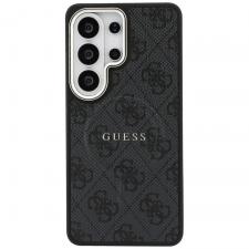 Husa Guess 4G Embossed Ring cu MagSafe compatibila cu Samsung Galaxy S26 Ultra, Negru