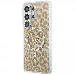 Husa Guess IML Leopard Print Triangle cu MagSafe compatibila cu Samsung Galaxy S26 Ultra, Maro 3 - lerato.ro