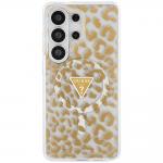 Husa Guess IML Leopard Print Triangle cu MagSafe compatibila cu Samsung Galaxy S26 Ultra, Maro 2 - lerato.ro