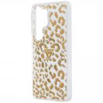 Husa Guess IML Leopard Print Triangle cu MagSafe compatibila cu Samsung Galaxy S26 Ultra, Maro 7 - lerato.ro