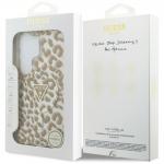 Husa Guess IML Leopard Print Triangle cu MagSafe compatibila cu Samsung Galaxy S26 Ultra, Maro 9 - lerato.ro