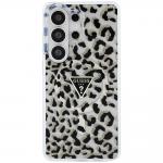 Husa Guess IML Leopard Print Triangle cu MagSafe compatibila cu Samsung Galaxy S26 Ultra, Negru 2 - lerato.ro