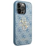 Carcasa Guess 4G Big Metal Logo compatibila cu iPhone 14 Pro Max, Albastru 5 - lerato.ro