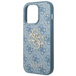 Carcasa Guess 4G Big Metal Logo compatibila cu iPhone 14 Pro Max, Albastru 7 - lerato.ro