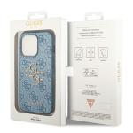 Carcasa Guess 4G Big Metal Logo compatibila cu iPhone 14 Pro Max, Albastru 9 - lerato.ro
