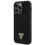 Carcasa Guess Rhinestone Triangle compatibila cu iPhone 14 Pro Max, Negru 3 - lerato.ro