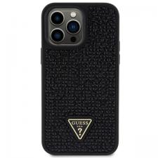 Carcasa Guess Rhinestone Triangle compatibila cu iPhone 14 Pro Max, Negru