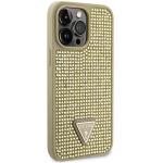 Carcasa Guess Rhinestone Triangle compatibila cu iPhone 14 Pro Max, Gold 5 - lerato.ro