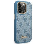 Carcasa Guess 4G Vintage Gold Logo compatibila cu iPhone 14 Pro Max, Albastru 5 - lerato.ro