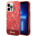 Carcasa Guess Bandana Paisley compatibila cu iPhone 14 Pro Max, Rosu 4 - lerato.ro