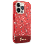 Carcasa Guess Bandana Paisley compatibila cu iPhone 14 Pro Max, Rosu 5 - lerato.ro