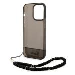 Carcasa Guess Translucent Pearl Strap compatibila cu iPhone 14 Pro Max, Negru 7 - lerato.ro