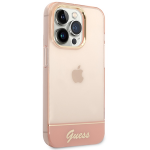 Carcasa Guess Translucent compatibila cu iPhone 14 Pro Max, Roz 5 - lerato.ro