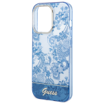 Carcasa Guess Porcelain Collection compatibila cu iPhone 14 Pro Max, Albastru 7 - lerato.ro